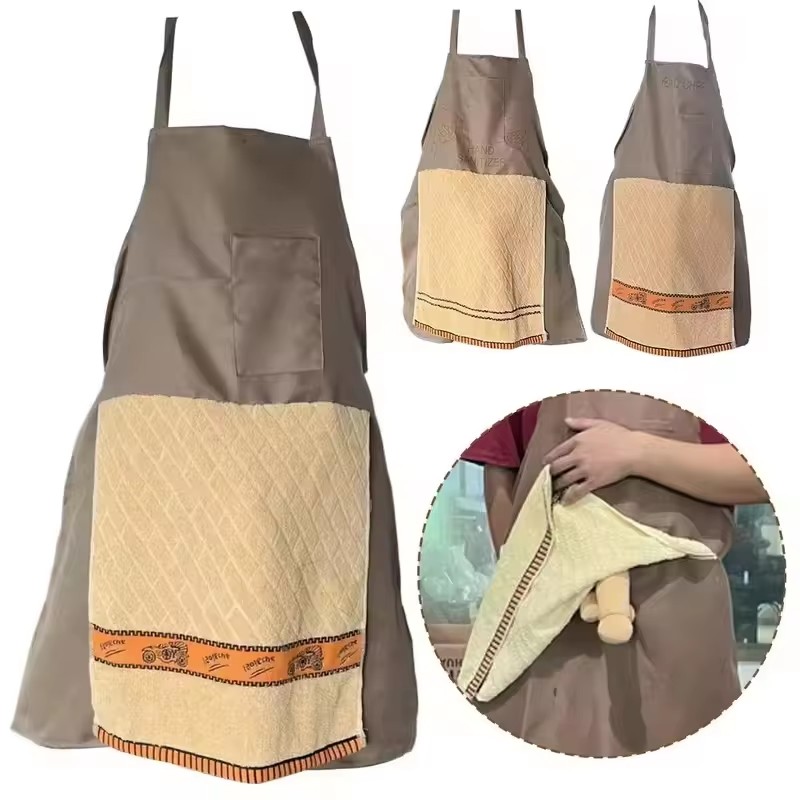Camping Cooking Apron - مريلة طهاة مبتكرة للخدع، مع جيب،
