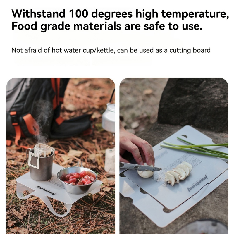 Camping Cooking Materials - في الهواء الطلق لوحة PP طاولة