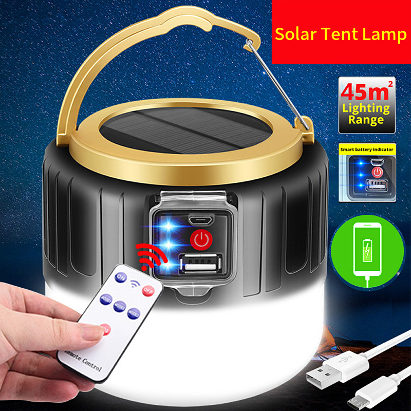 Camping Cooking Tent - مصباح تخييم LED يعمل بالطاقة الشمسية