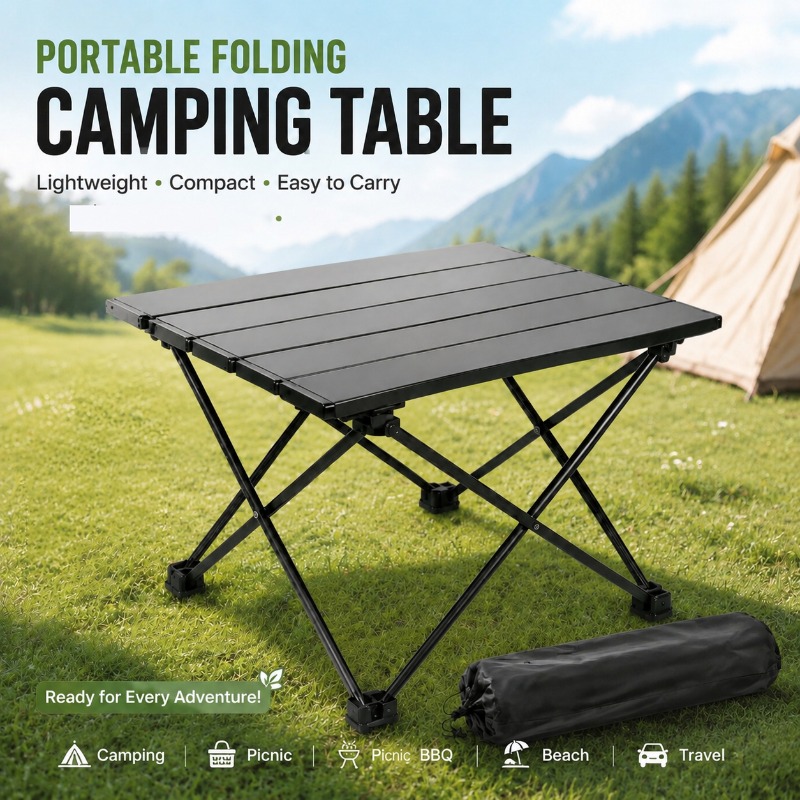 Camping Cooking Table Foldable - طاولة تخييم خفيفة الوزن قابلة للطي،