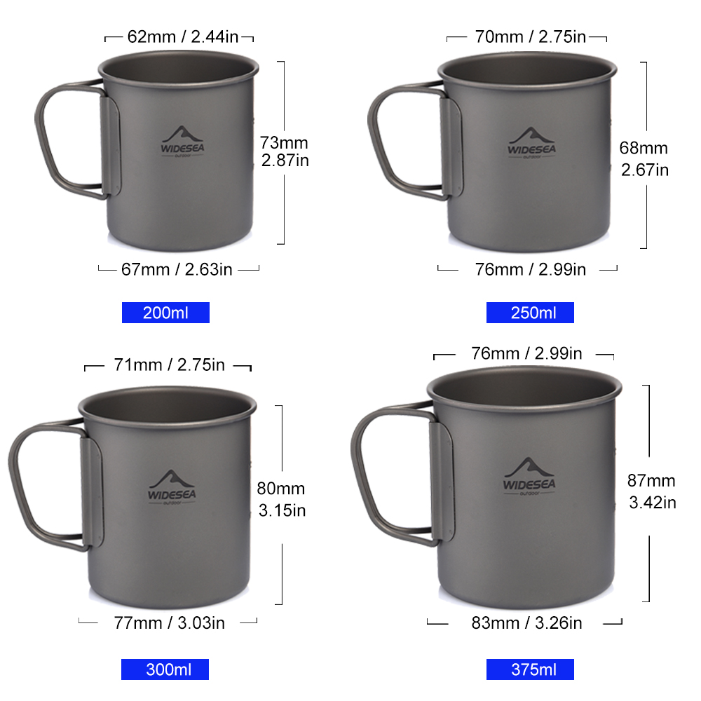 كوب تخييم من التيتانيوم من ويد - مراجعة Camping Cooking And Dining Set وسعره