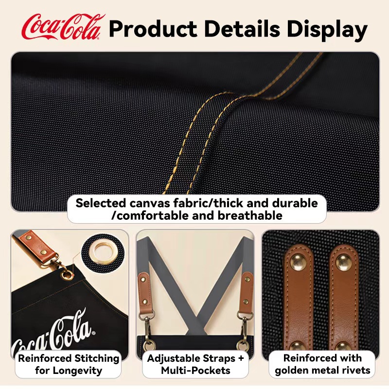 مريلة مطبخ COKE للنساء والرجال - مراجعة Camping Cooking Apron وسعره
