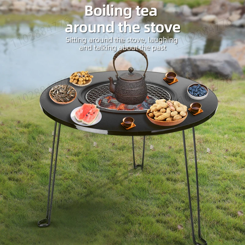 طاولة شواء محمولة قابلة للطي غ - مراجعة Camping Cooking Table Foldable وسعره