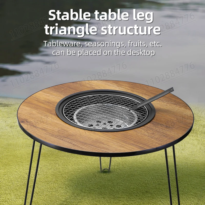 طاولة شواء محمولة قابلة للطي غ - مراجعة Camping Cooking Table Foldable وسعره