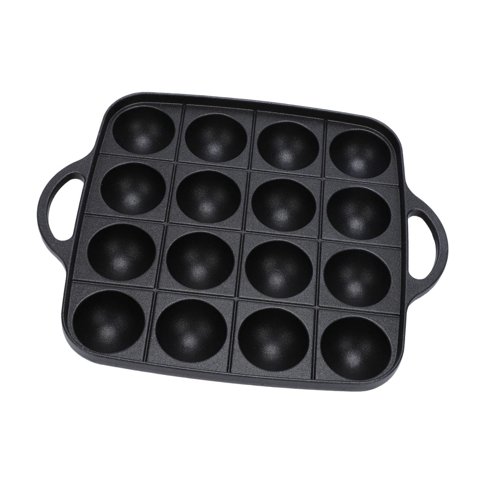 مقلاة تاكوياكي بـ 16 تجويفًا،  - مراجعة Camping Cooking Cast Iron وسعره