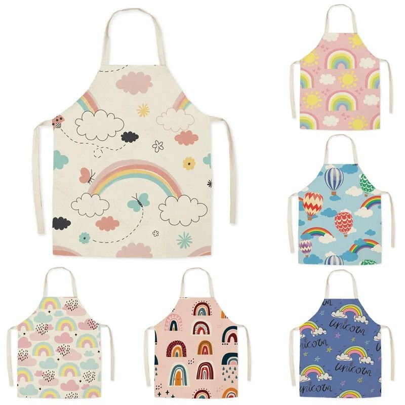 الصيف قوس قزح الشمس مجردة نمط  - مراجعة Camping Cooking Apron وسعره