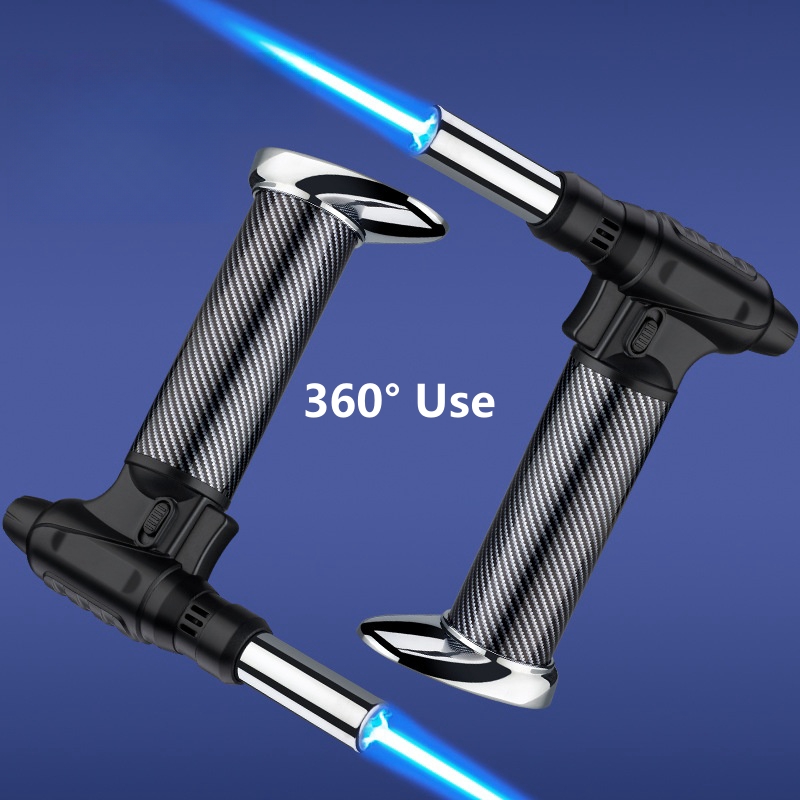 360 °   ولاعة غاز البيوتان الإ - مراجعة Camping Cooking Torch وسعره