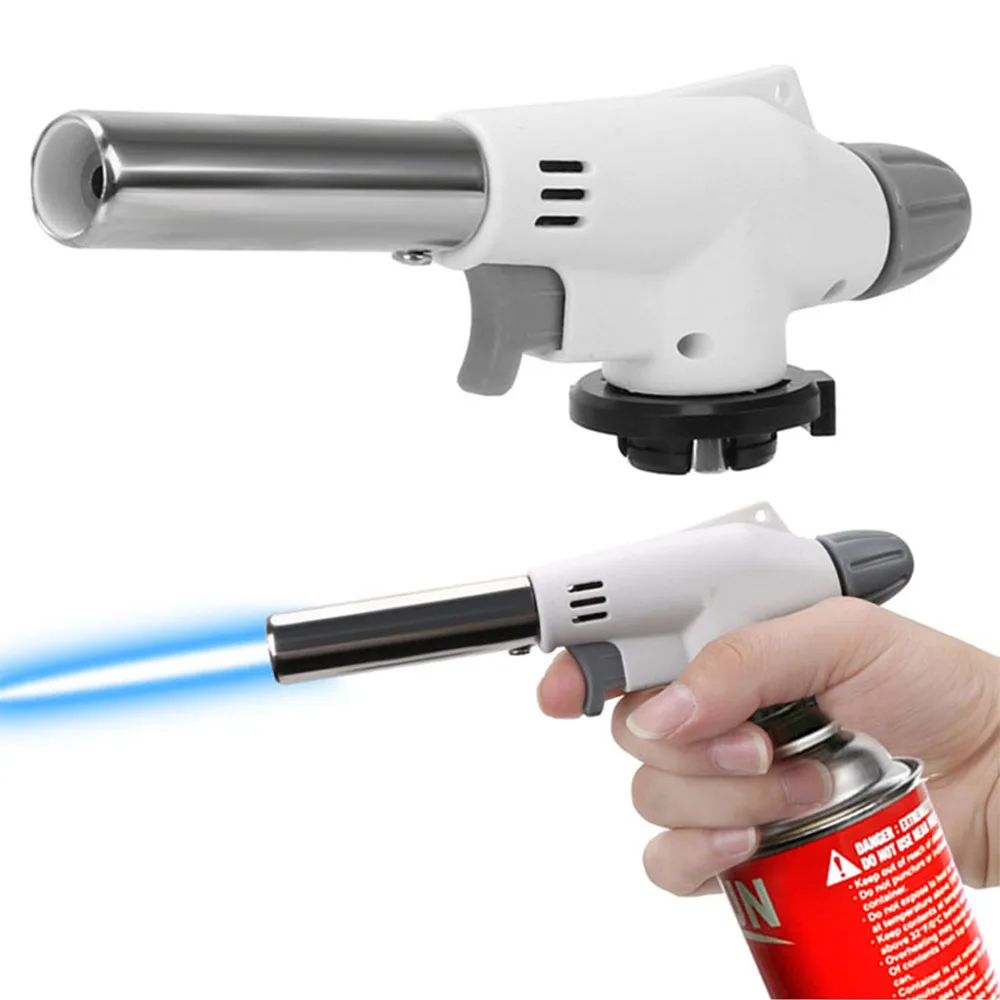 المحمولة المعادن لهب بندقية غا - مراجعة Camping Cooking Torch وسعره