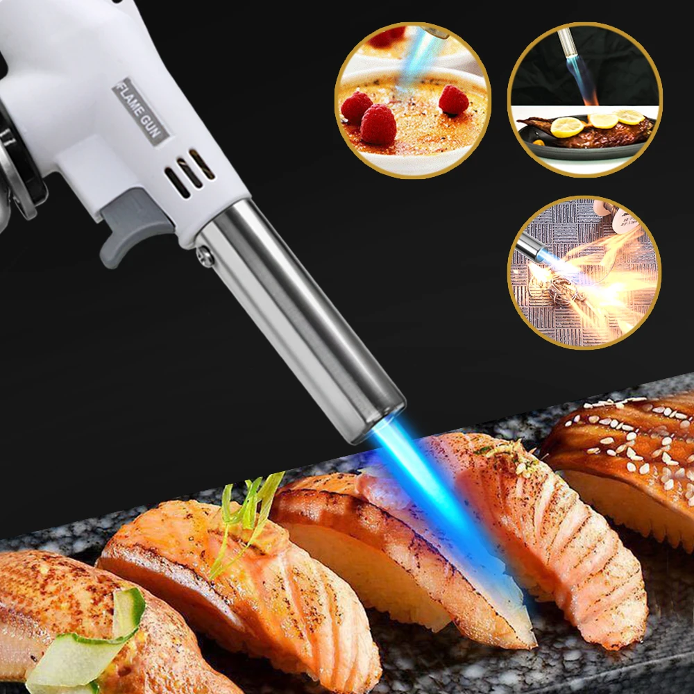 المحمولة المعادن لهب بندقية غا - مراجعة Camping Cooking Torch وسعره
