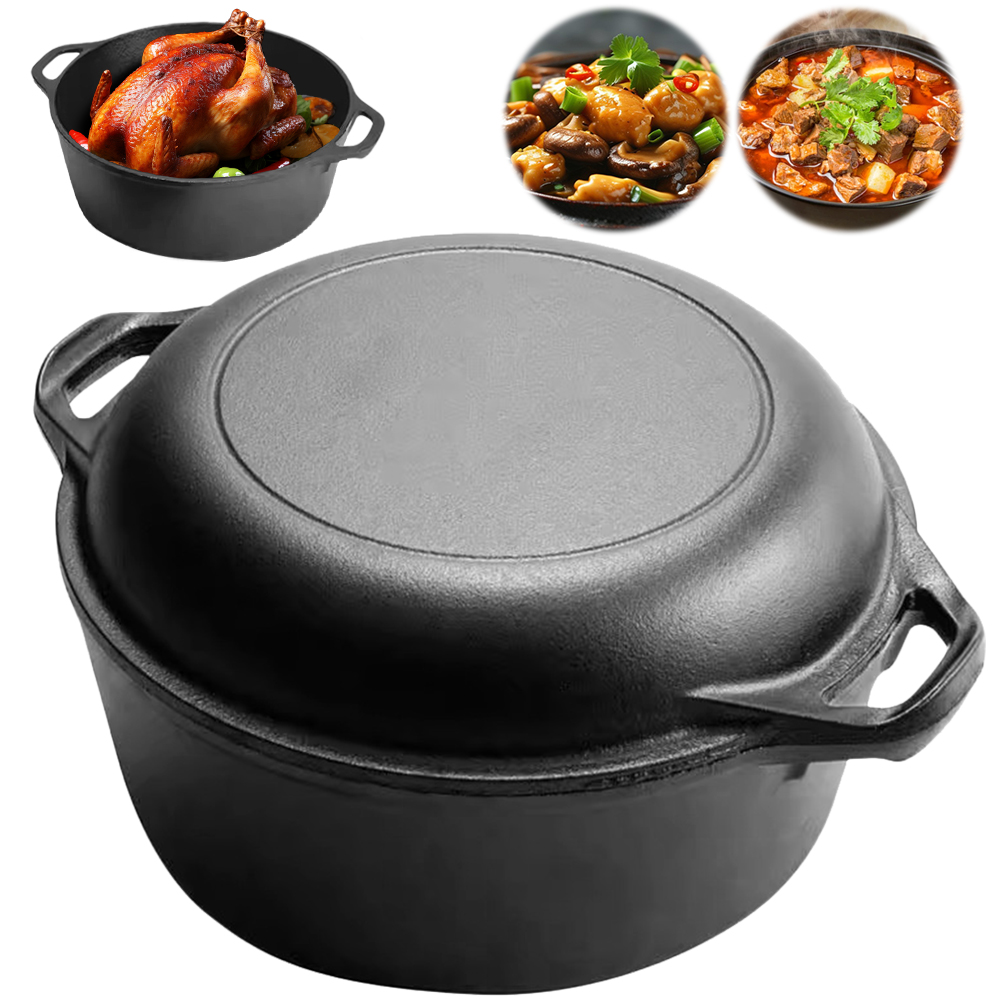 وعاء طهي هولندي من الحديد الزه - مراجعة Camping Cooking Cast Iron وسعره