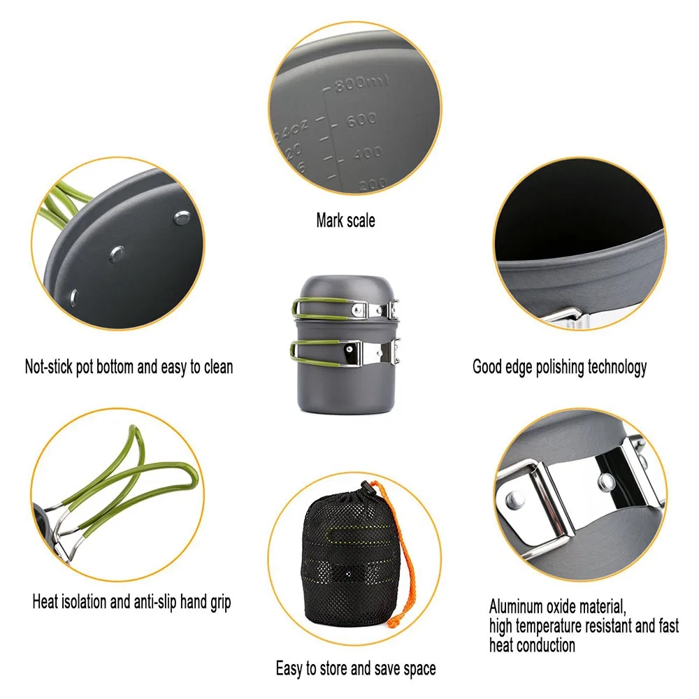 التخييم تجهيزات المطابخ فوضى ع - مراجعة Camping Cooking Mess Kit وسعره