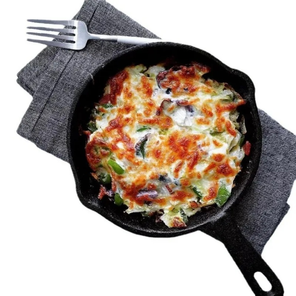 مقلاة من الحديد الزهر مسبقة ال - مراجعة Camping Cooking Cast Iron وسعره