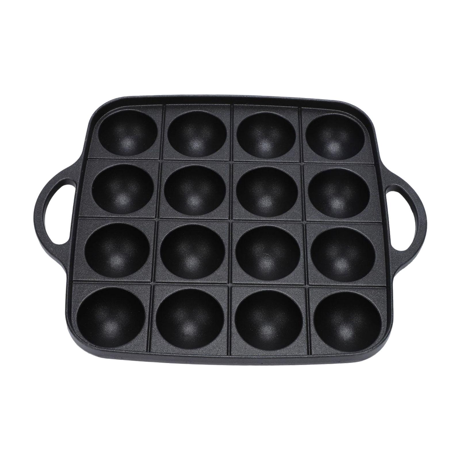 تاكوياكي مقلاة شواء 16 تجاويف  - مراجعة Camping Cooking Cast Iron وسعره