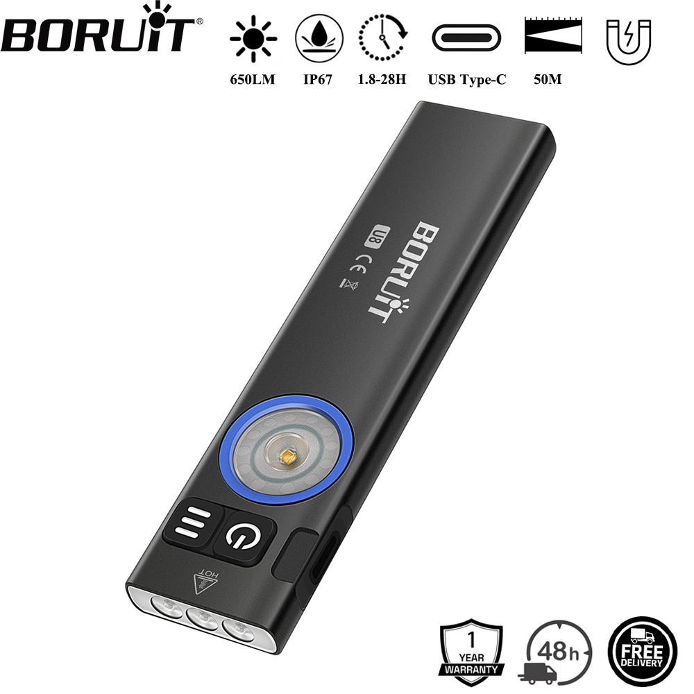 BORUiT U8 650LM EDC مصباح ليد  - مراجعة Camping Cooking Fish وسعره