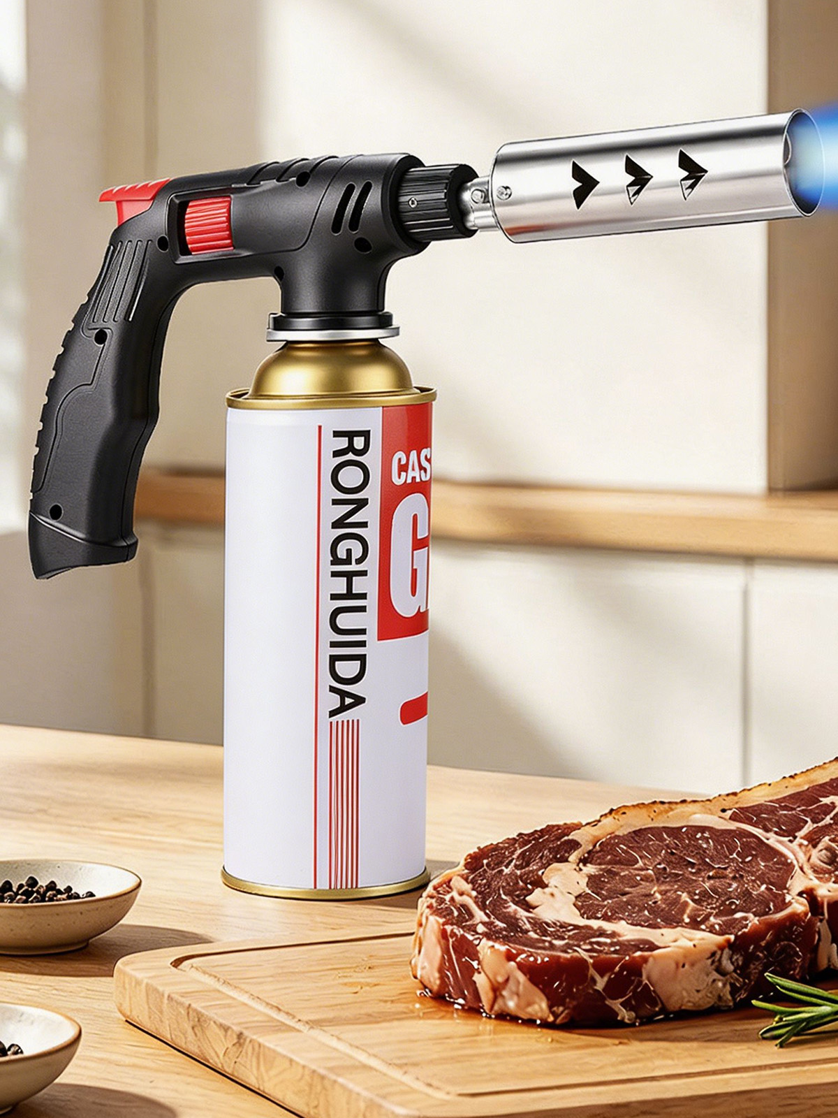 شعلة غاز البوتان طويلة المدى ل - مراجعة Camping Cooking Torch وسعره
