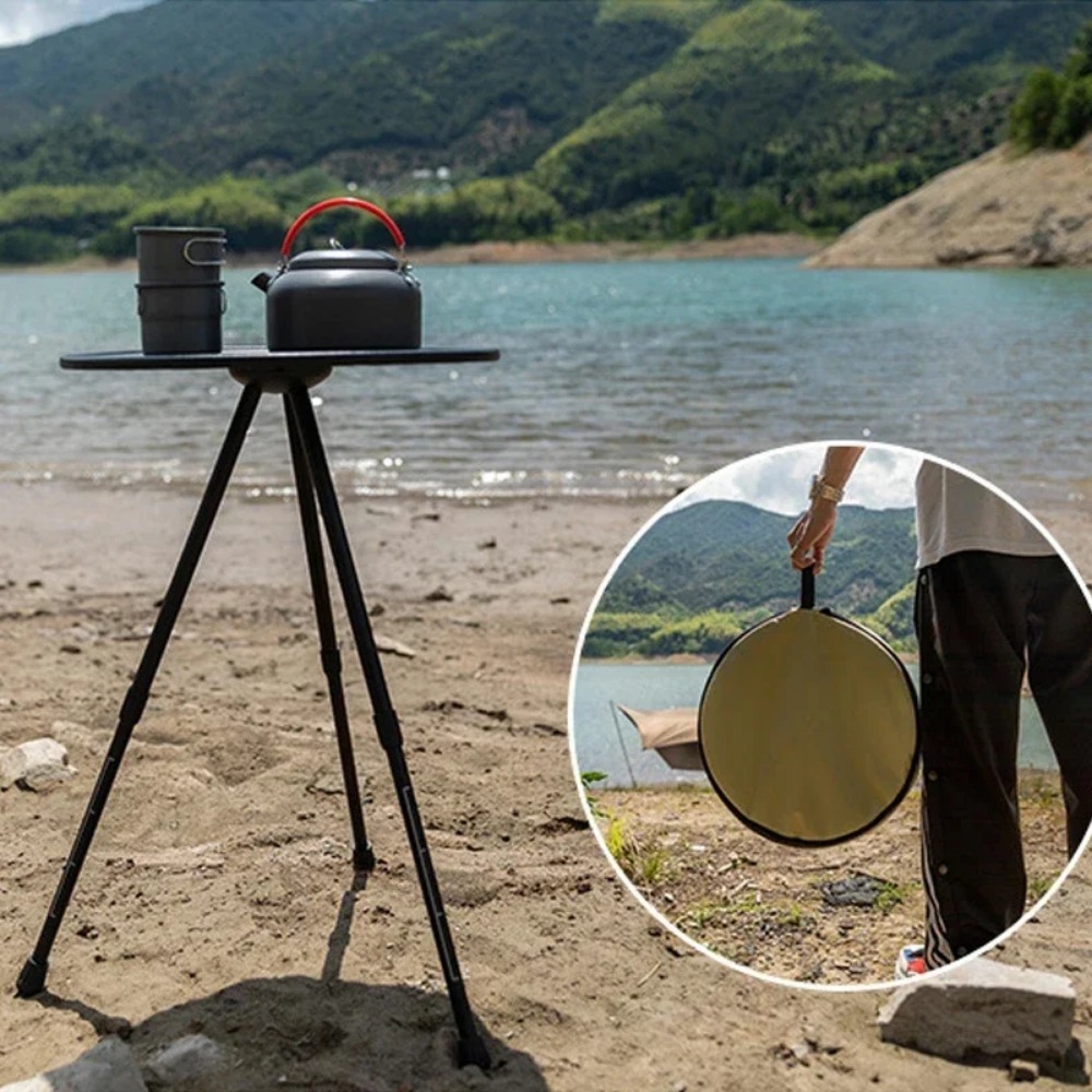 طاولة صغيرة مستديرة قابلة للطي - مراجعة Camping Cooking Table Foldable وسعره