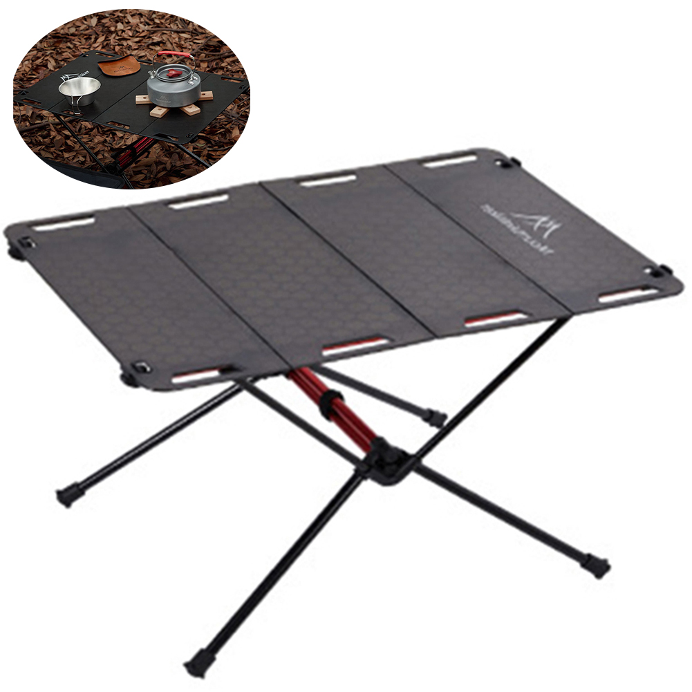 طاولة تخييم قابلة للطي خفيفة ا - مراجعة Camping Cooking Table Foldable وسعره