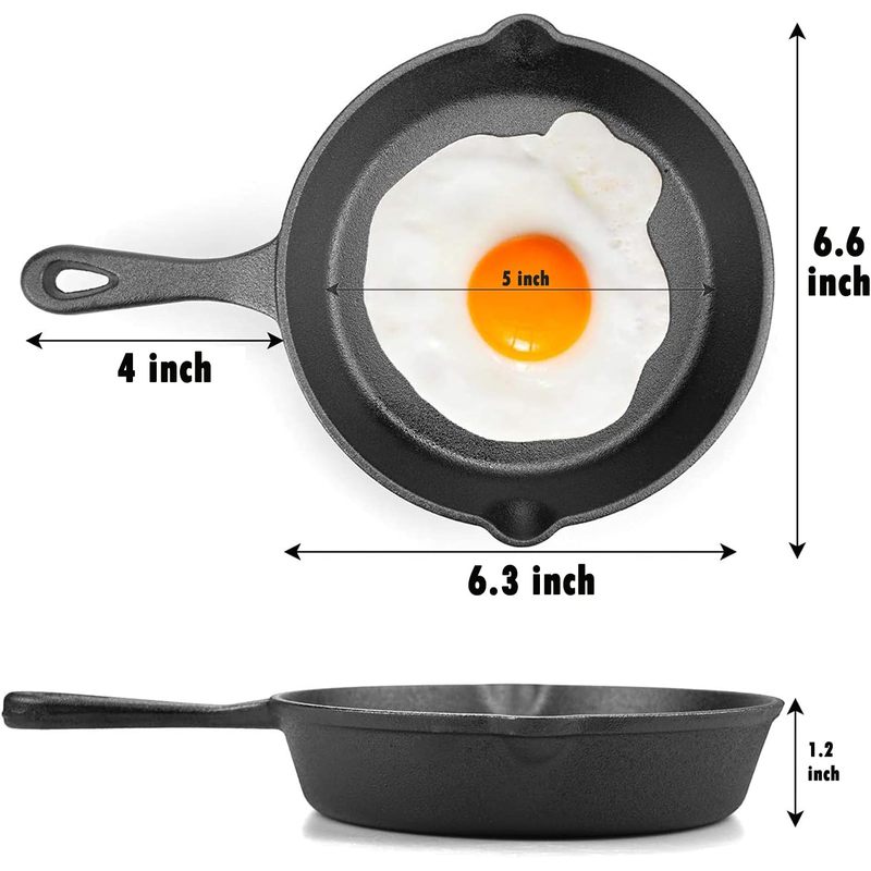 مقلاة من الحديد الزهر مقاس 6 ب - مراجعة Camping Cooking Cast Iron وسعره