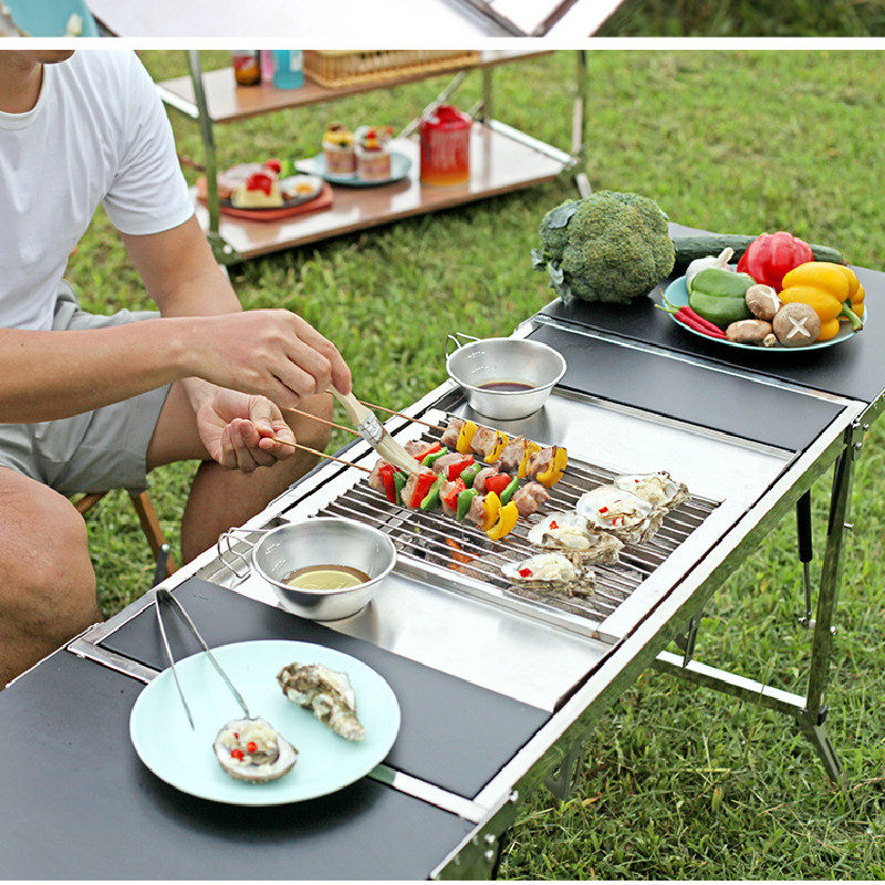 SmiloDon IGT شواء موقد 1 وحدة  - مراجعة Camping Cooking Table Foldable وسعره