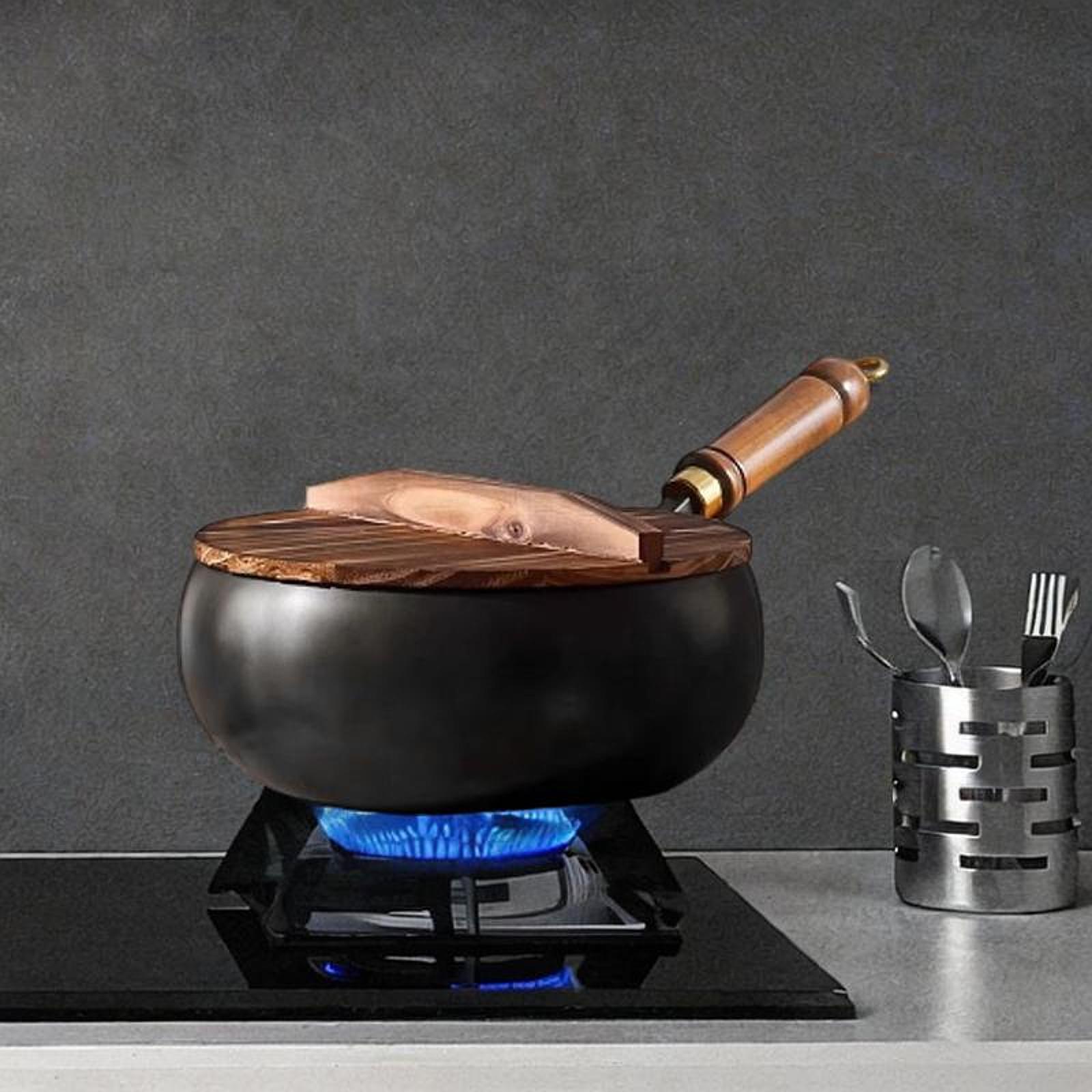 غير المغلفة ووك الصينية ووك غط - مراجعة Camping Cooking Cast Iron وسعره