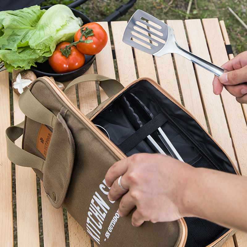 طقم أدوات طهي للتخييم مكون من  - مراجعة Camping Cooking And Dining Set وسعره