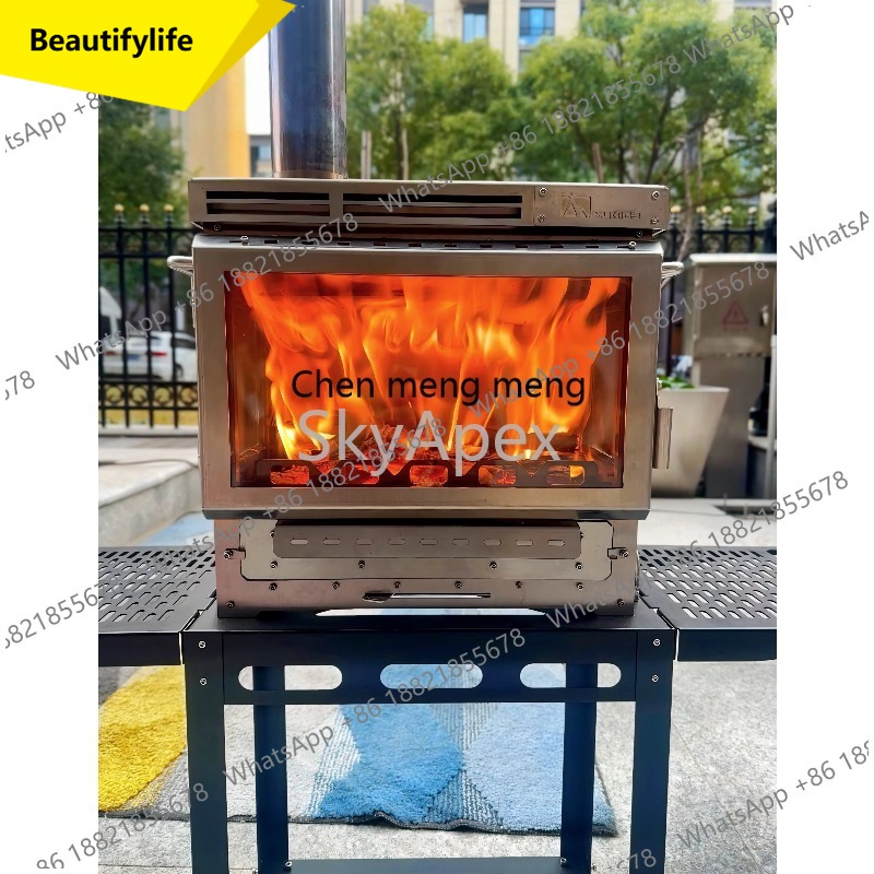 موقد خشب محمول A55 من الفولاذ  - مراجعة Camping Cooking Materials وسعره