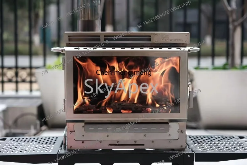 موقد خشب محمول A55 من الفولاذ  - مراجعة Camping Cooking Materials وسعره
