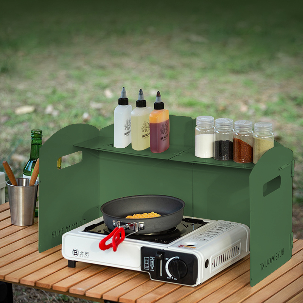 واقي رياح قابل للطي للموقد الغ - مراجعة Camping Cooking Easy وسعره