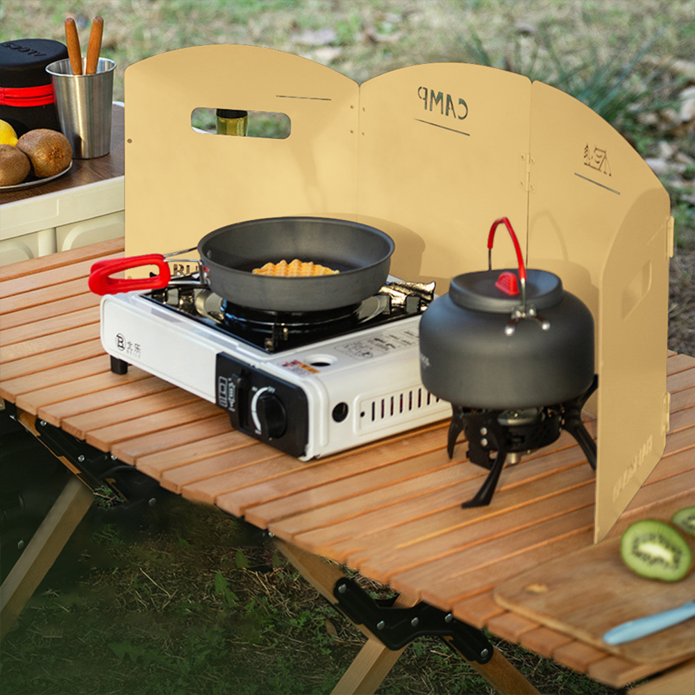 واقي رياح قابل للطي للموقد الغ - مراجعة Camping Cooking Easy وسعره