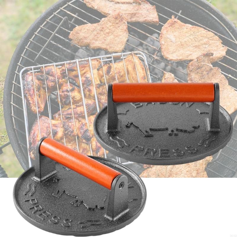 D0AD ثقيلة الحديد الزهر برغر م - مراجعة Camping Cooking Cast Iron وسعره