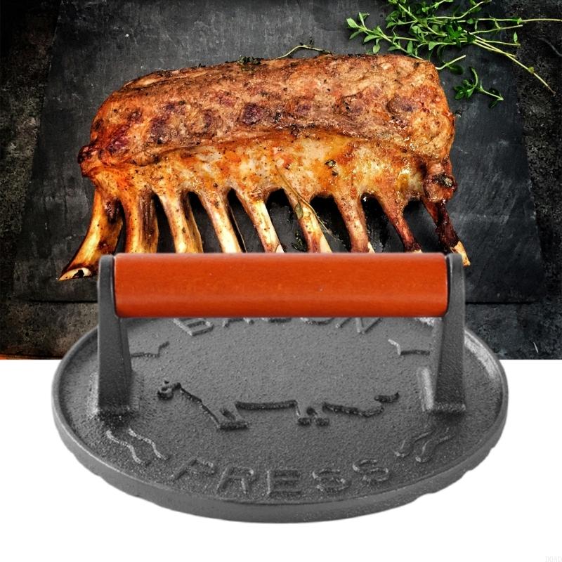 D0AD ثقيلة الحديد الزهر برغر م - مراجعة Camping Cooking Cast Iron وسعره