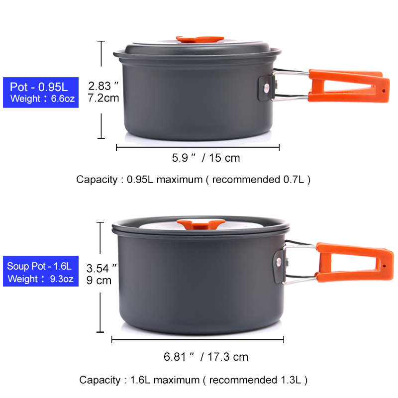 طقم أدوات طهي للتخييم في الهوا - مراجعة Camping Cooking And Dining Set وسعره