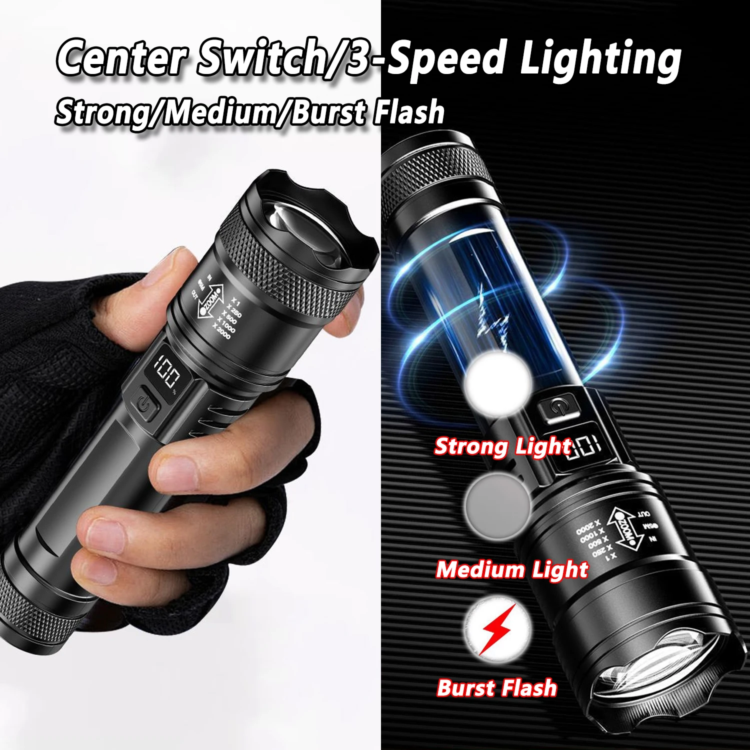 مصباح LED فائق السطوع مصباح يد - مراجعة Camping Cooking Fish وسعره