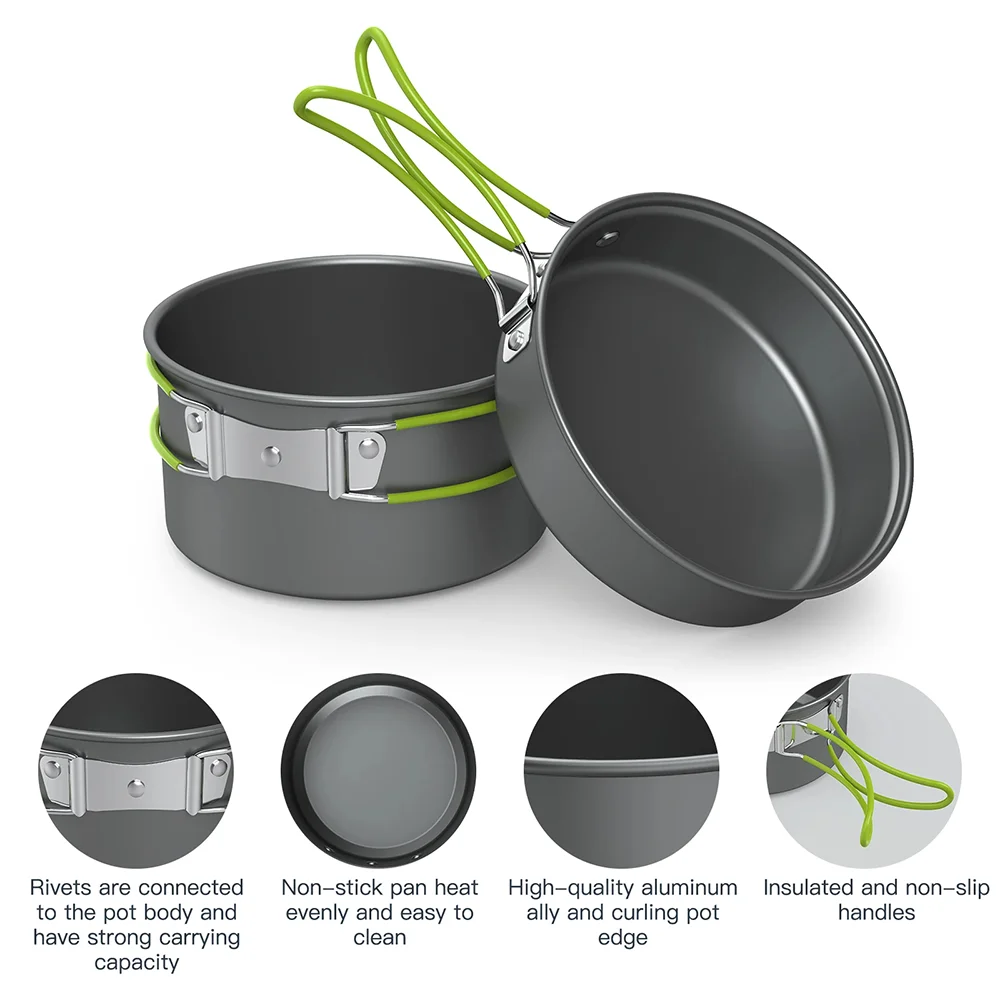 مجموعة أدوات الطهي للتخييم في  - مراجعة Camping Cooking Materials وسعره