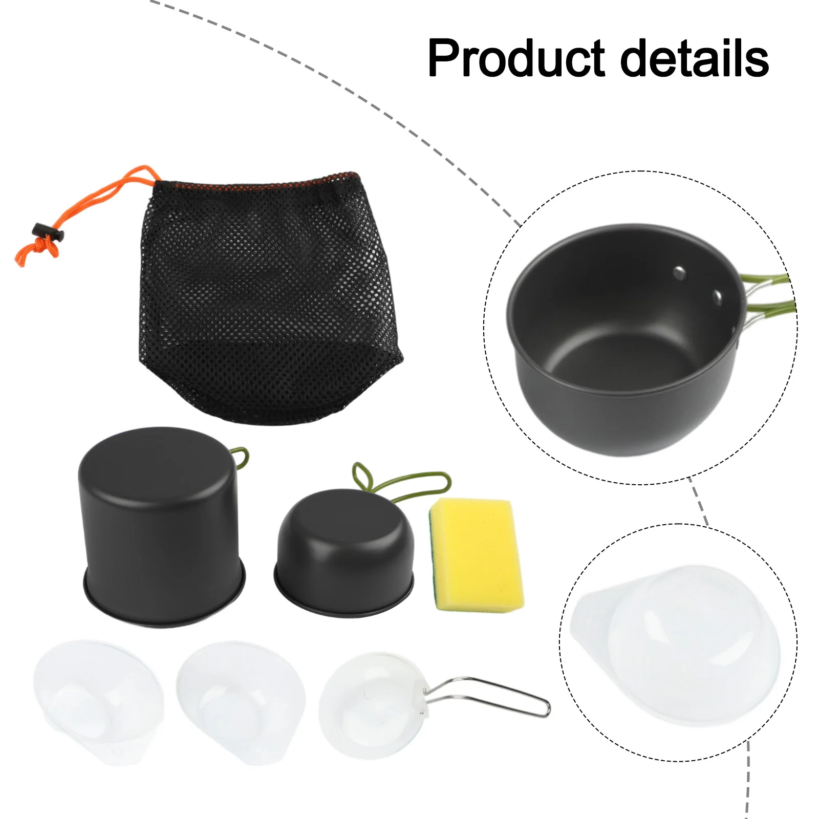 مجموعة أواني طهي من الألومنيوم - مراجعة Camping Cooking Materials وسعره