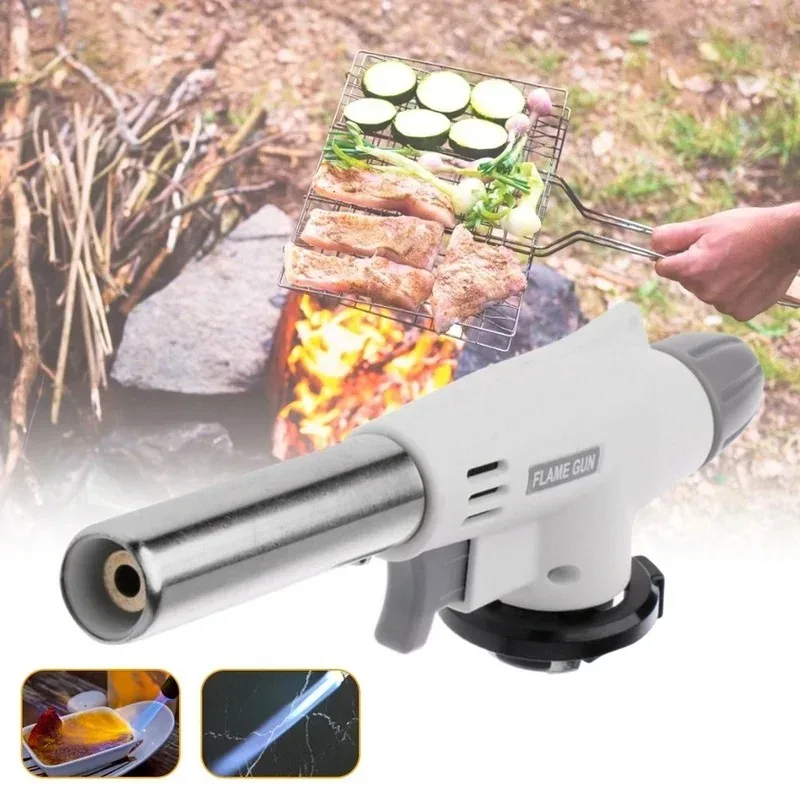 المحمولة لهب بندقية متعددة الو - مراجعة Camping Cooking Torch وسعره