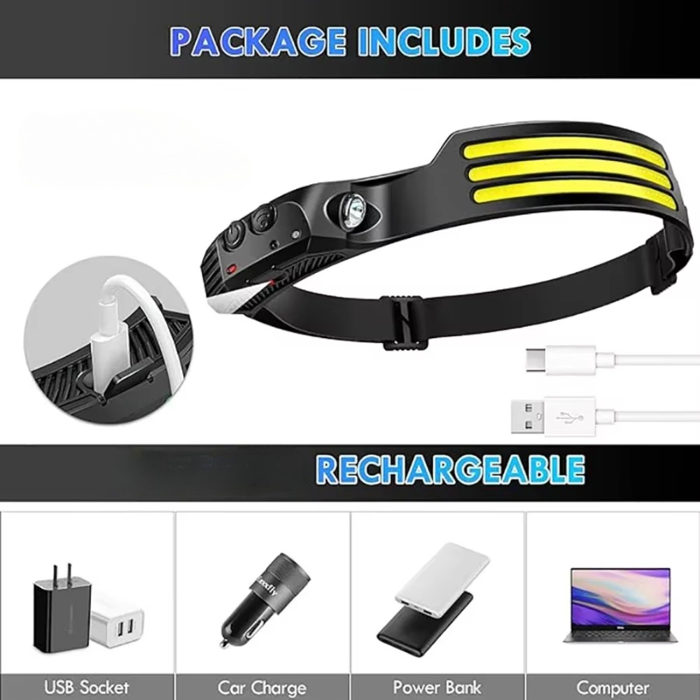 COB LED التعريفي كشافات USB مص - مراجعة Camping Cooking Fish وسعره