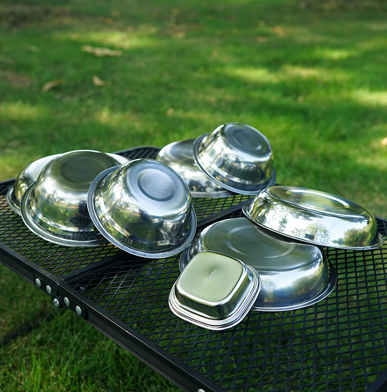 طقم أطباق طهي محمول جديد للتخي - مراجعة Camping Cooking And Dining Set وسعره