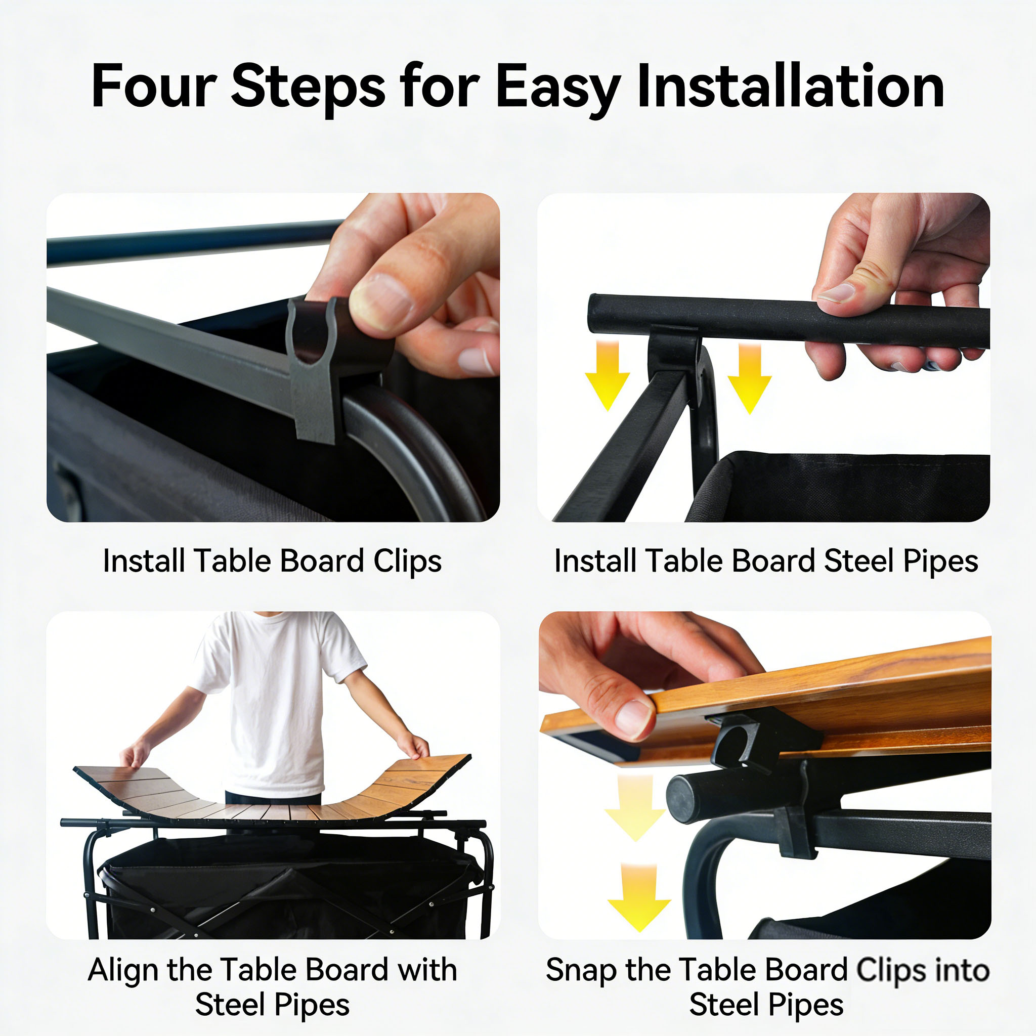 طاولة علوية لعربة التخييم من ب - مراجعة Camping Cooking Table Foldable وسعره